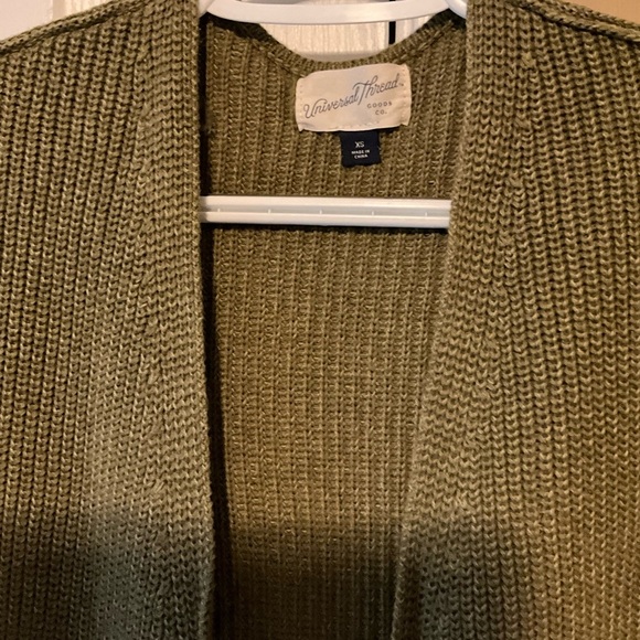 Universal Thread Green Open Front Cardigan Women’s Size XS - Picture 7 of 7